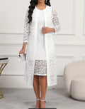 Elegant 2-Set Piece Gown With Lace Detailing For Events