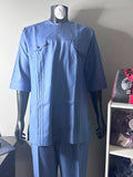 Men 2 set senator outfit-Sky blue